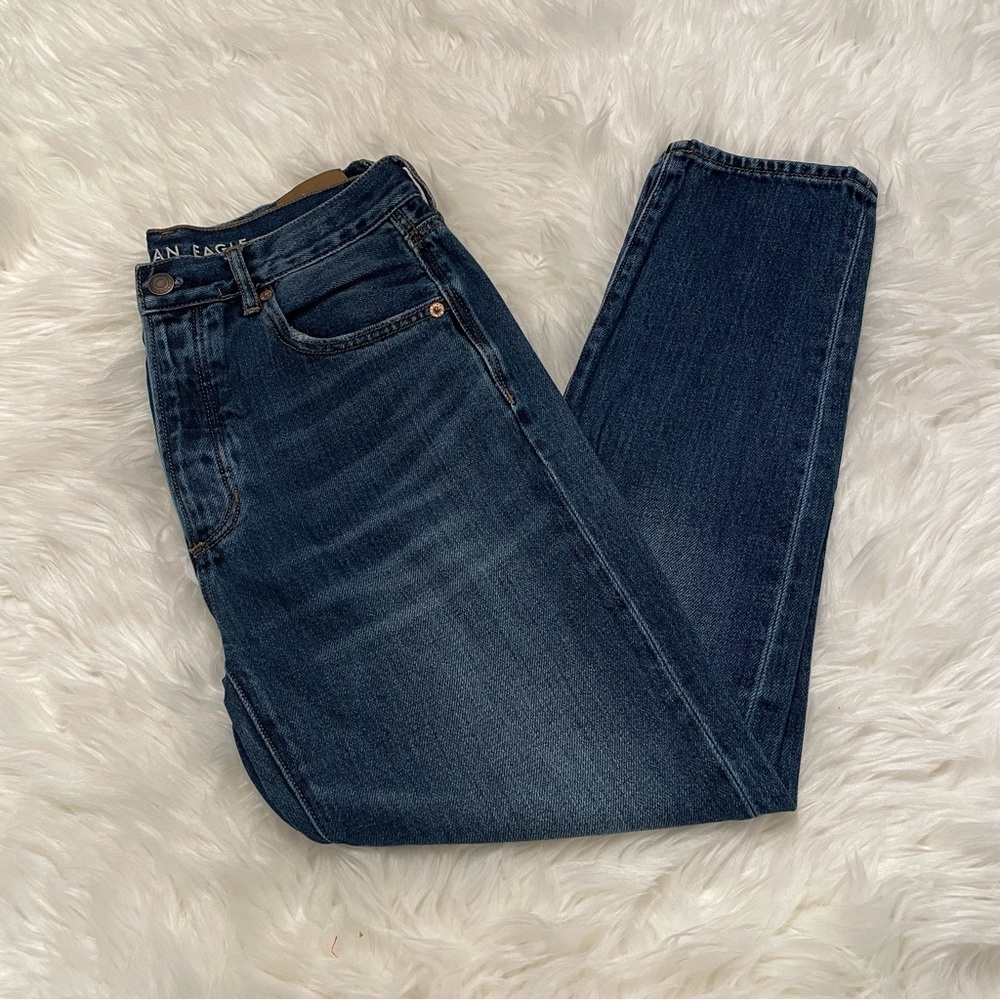 American Eagle High Rise Girlfriend Dark Wash Jeans